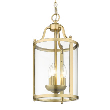 Golden 1157-3P BCB - Golden Lighting Payton 3-light Pendant in Brushed Champagne Brass